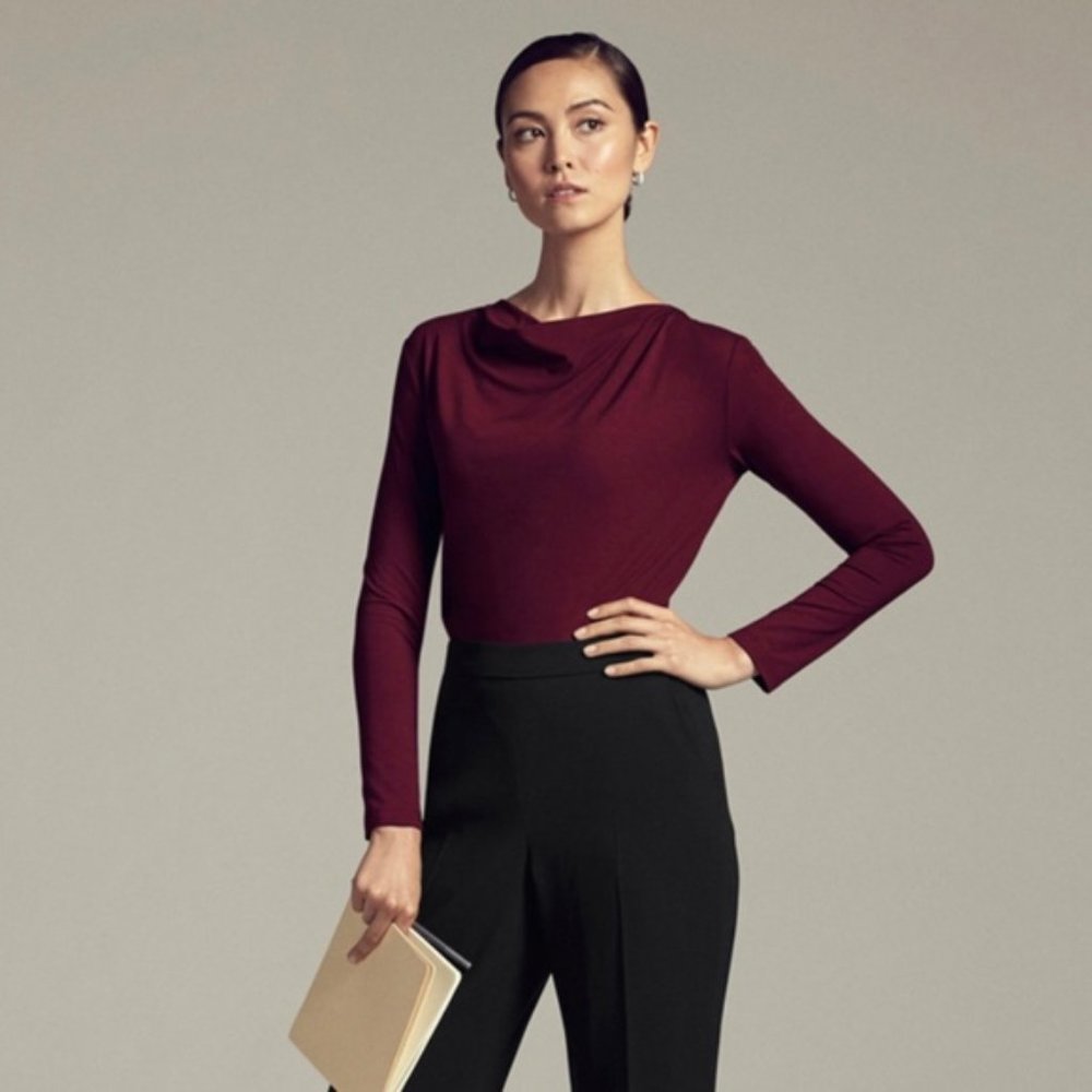 MM Lafleur Burgundy Blouse